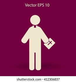 Pastor vector icon