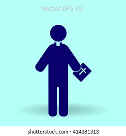 Pastor vector icon