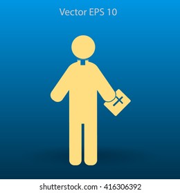 Pastor vector icon