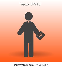 Pastor vector icon