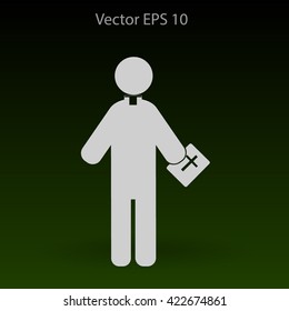 Pastor vector icon