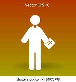 Pastor vector icon