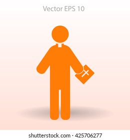 Pastor vector icon