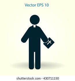 Pastor vector icon