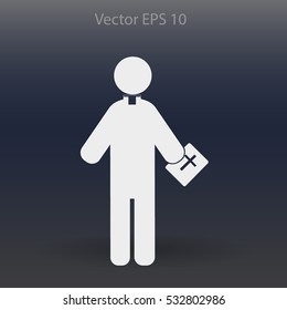 Pastor vector icon