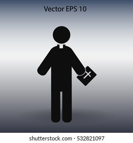 Pastor vector icon