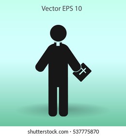 Pastor vector icon