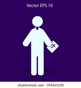 Pastor vector icon