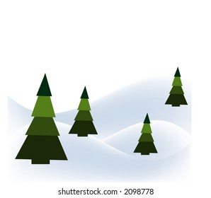 pastoral winter scene