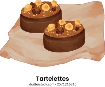 Pastries and Bread Illustration Tartelettes