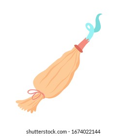 Pastry bag with cream icon. Baking tools objects  for print, textile, book, postcard, stickers. Vector illustration