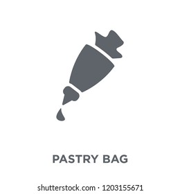 Pastry bag icon. Pastry bag design concept from Kitchen collection. Simple element vector illustration on white background.