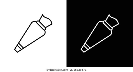 Konditorbeutel Symbol editierbares Konzept. Bearbeitbare Vektorstrichsymbole