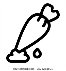 Pastry Bag Icon Element For Design