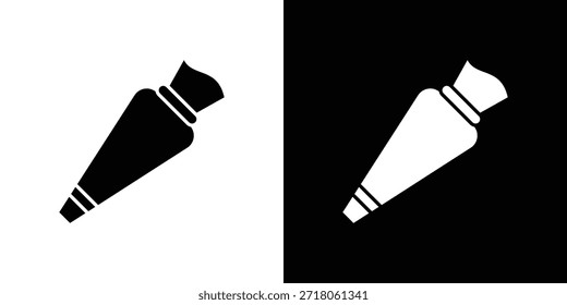 Pastry bag icon. Simple high quality pictogram. Modern solid style