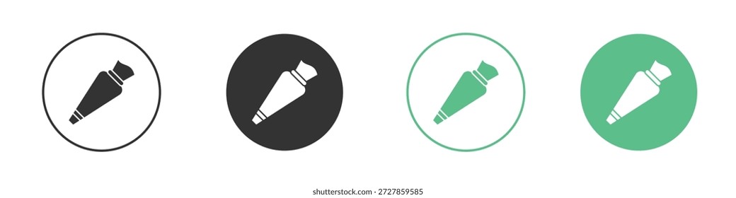 Icono de la bolsita de pastel en estilo sólido se puede utilizar para el Web, móvil, ui