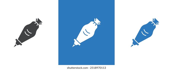 Pastry bag icon thin line illustration