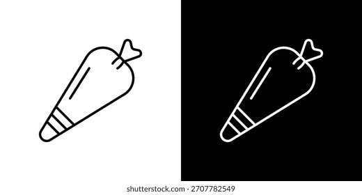 Pastry bag icon. thin line for web and mobile, modern minimalistic style