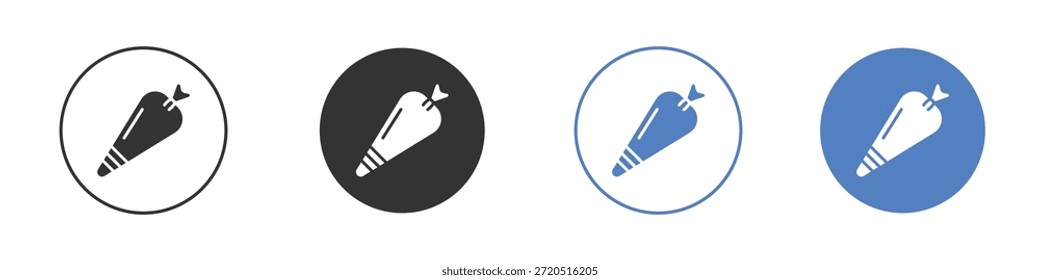 Bolsa de pastelería icono de Vector Clip ilustración de arte colección