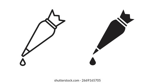 Pastry bag icon. Vector Illustration. Isolated vector Illustration. EPS Illustration.