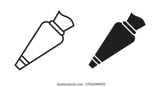 Ilustração de vetor de ícone de saco de massa. Design plano. Símbolos de vetor de design gráfico.