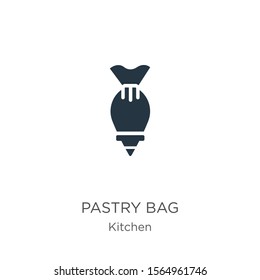 Pastry bag icon vector. Trendy flat pastry bag icon from kitchen collection isolated on white background. Vector illustration can be used for web and mobile graphic design, logo, eps10
