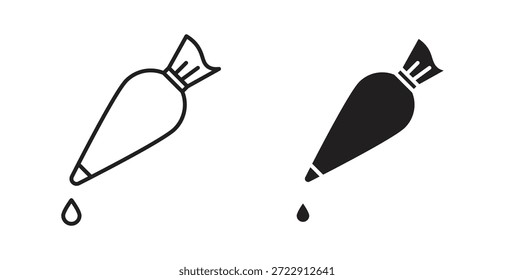 Pastry bag icon for web and app. vector illustration eps