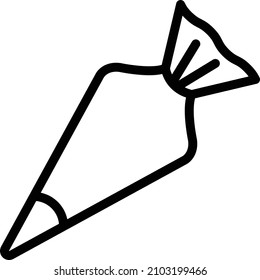 Ilustración de diseño de icono de vectores de bolsos de bolsos de pastelería