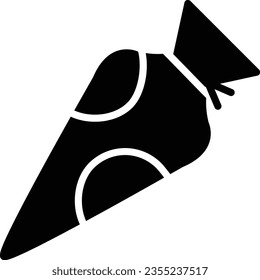 Pastry Bag Vector Icon Glyph Style