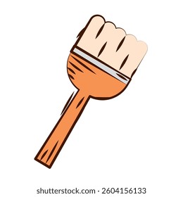 Pastry brush color icon. Vector