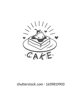 Pastry or cake graphic vector, used for display menu template design.