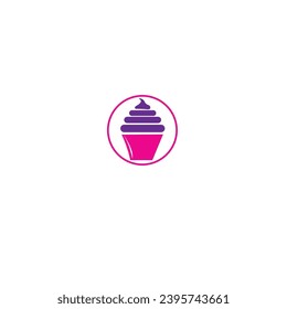 pastry cake minimalist image or logo