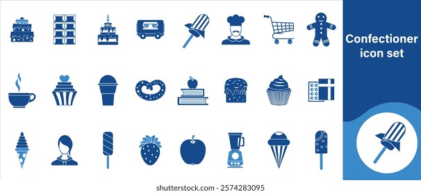 Pastry chef icon set, pastry chef, dessert, food, restaurant, set, kitchen, cooking, icon, illustration, bake, pastry, cooking, flat, culinary, background, baker, cake, pie, abstract, chef and more.