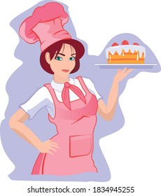 El chef pastelero presenta su producto para el espectáculo