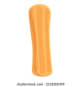 Vector de dibujos animados de un icono de la iglesia pastelera. La comida española. Postre de España