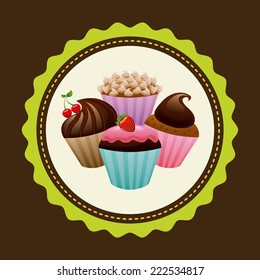 pastry graphic design , vector illustration