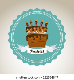 pastry graphic design , vector illustration