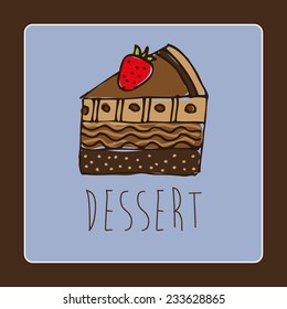 pastry graphic design , vector illustration