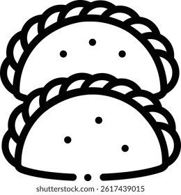 pastry icon. Thin Linear Style Design Isolated On White Background