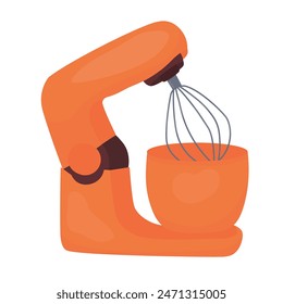pastry mixer kitchen  is electric. Baking dishes. Vector stock illustration. isolated on a white background.