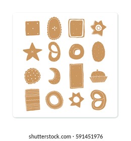 pastry on a white background