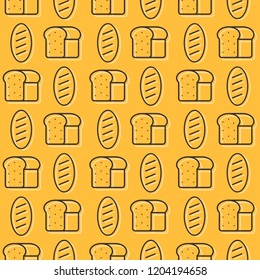 
pastry on a yellow background pattern