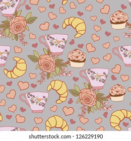 pastry pattern, walpaper