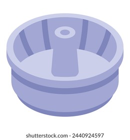 Pastry pot icon isometric vector. Dish bakery. Mold cooking