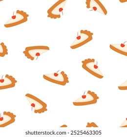 pastry seamless pattern with cakes. cookie pattern background. cake pattern background. cake background.