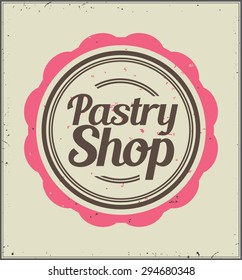 Pastry shop label