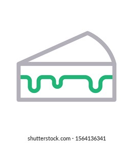 pastry vector colour line icon 