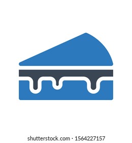 pastry vector glyph colour icon 