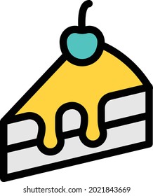 pastry vector illustration isolated on a transparent background . colour vector icons for concept or web graphics.