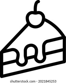 Konditorei, Vektorgrafik einzeln auf transparentem Hintergrund . Farbvektorsymbole für Konzepte oder Web-Grafiken.